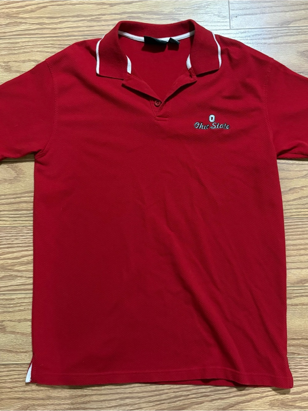 Y2K 2000s NCAA OSU Ohio State Buckeyes Polo Shirt Men’s Large J2 Sports